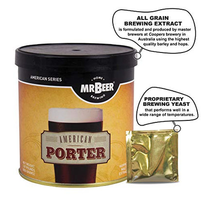 Mr. Beer American Porter 2 Gallon Homebrewing Refill - style: American Porter