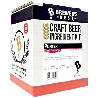 Brewer's Best One Gallon Home Brew Beer Ingredient Kit (Porter)