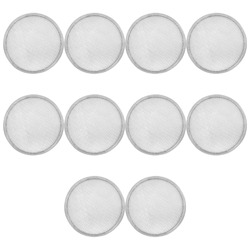10 Pack Stainless Steel Sprouting Lids for 86mm Wide Mouth Mason Jars - Reusable Mesh Filter Strainer Screens for Beans, Alfalfa, Broccoli Sprouts - Easy Clean