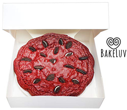 BAKELUV Pie Boxes 10x10x2.5 Inch | White / 25 pcs/Auto-Popup | Bakery/Pastry/Treats/Cookies/Cheesecake/Cake/Muffins/Donuts - color: White, size: 25