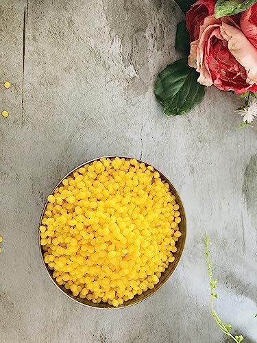 Organic Beeswax 1 LB by Oslove Organics-Pure Beeswax Pellets for Candle Making, Lotions, Cremes, Lip Balms and Salves