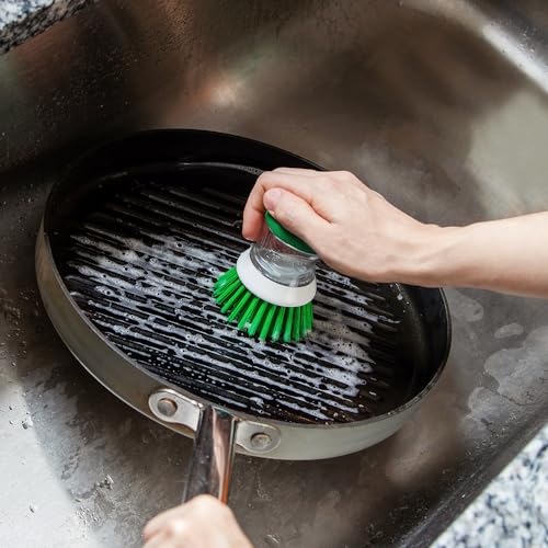 Libman Bottle & Dish Brush Kit | Cleaning Brushes for Kitchen Use | Straw Brush | Scrub Brushes for Dishes | Big Job Kitchen Brush | Palm Scrub Brush | 3 Different Brushes & Straw Cleaner Included - style: Bottle & Dish Brush Kit