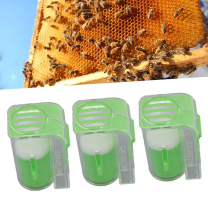 TOPINCN Queen Marking Kit Plastic Queen Bee Marking Cage Queen Marking Marker Bottle One Handed Bee Queen Marker Bottle Beekeeping Tools for Beekeepers(Green)