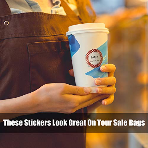 Outus 240 Pieces Canning Labels for Mason Jars 2 Inch Round Shaped Stickers Jar Lid Sticker Multicolor Meal Label for Back to School Supplies Home Glass Bottle Canned Kitchen Organization
