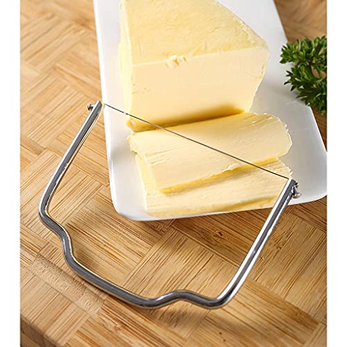 Multipurpose Handheld Cheese Wire Slicer Stainless Steel Foie Cutter Wire Butter Cutter Chocolate Cheese Slicer
