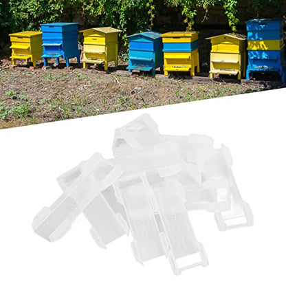 Bee Frame Strips, Durable Adjustable Plastic, Beehive Frame Spacers, 30 Pack Secure Support for Langstroth Hives, for Be