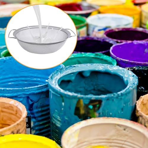 Fine Mesh Paint Strainer, 60 Mesh Stainless Steel Paint Filter, Filter Impurities and Protect The Airless Sprayer, Paint Bucket Filter Tool Fits 5-Gallon Paint Bucket, Easy to Clean