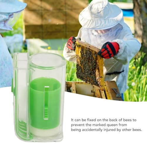 Queen Bee Marking Kit, Bee Queen Marking Tool Number 1 to 99 Bee Queen Mark Sticker Kit 1 Marking Bottle 1 Tweezer Beekeeping Supplies for Bee Breeding Observing Managing