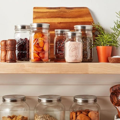 Ball Reusable Mason Jar Lids, Stainless Steel Storage Lids with Silicone Gaskets for an Airtight Seal, Wide Mouth, One Pack of 3, Silver