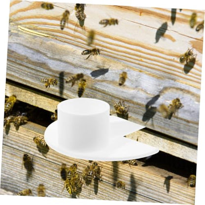 POPETPOP 10pcs Beehive Feeding Station Bee Waterer Beekeeping Equipment Bee Feeders Water Dispenser Outdoor Tool for