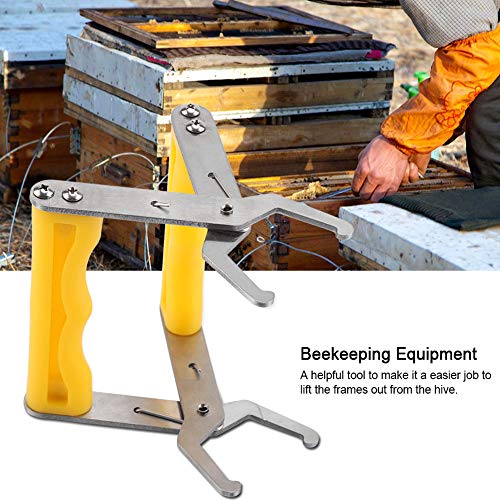 Beekeeping Frame Gripper,Stainless Steel Bee Hive Frame Holder Grip Tool for Easy Beekeeper Equipment Handling and Lifting Beekeeping Tool