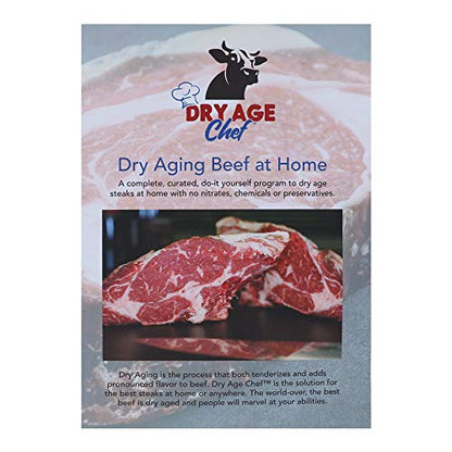 Large Beef Rack & Dry Aging Pan - Silver Aluminum Rectangular Meat Rack - Dry Aging Beef at Home Instructions & Guide Booklet