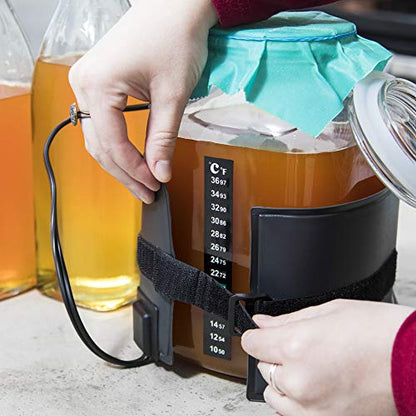 Hemlock Home Brewing Kombucha Heating Wrap - Fermentation Heater Mat Pad with Temperature Control