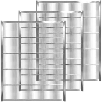 3 Pack Queen Excluder Galvanized Metal, Langstroth Standard Queen Excluder for 10 Frame Bee Hive Brood and Honey Separate Management - size: 10-Frame 3Pack