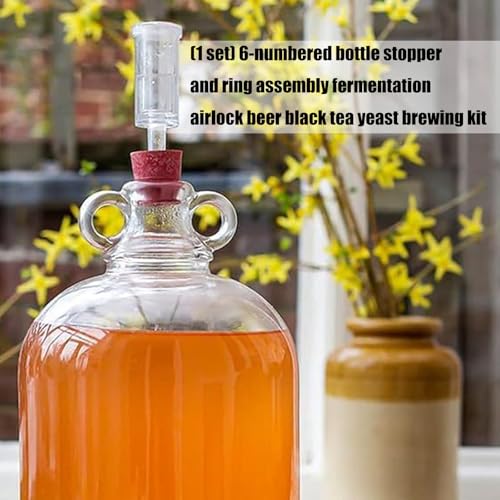 Reutilizable Fermentation and Rubber Gaskets Set for Brewing Wine Making Pickle Cabbage Multiple Purpose Fermentation Equipment - color: D