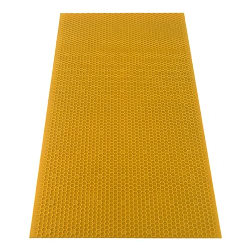 Beehive Waxed Coated Foundation Sheet 20pcs Deep Foundation 8-1/2-Inch Bee Waxed Foundation Sheets for Bee Frame for Beekeeping Supply (8-1/2-Inch) - size: 8-1/2-Inch