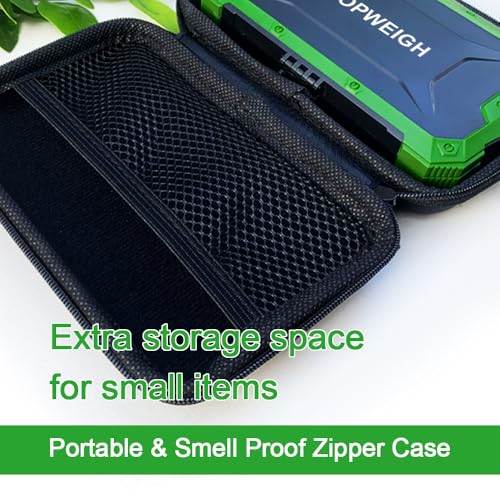 Pocket Scale, Dual Powered, Precision Gram Jewelry Scale with Zipper Case, Digital Small Coin Scale, Large Backlight Display, 500g x 0.01g, 6 Weighing Units,Cal Weight, USB Cable Included - color: Green