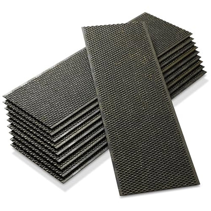 Honey Keeper 6" Bee Frame Foundations - Beeswax Coated Black Foundation Sheets for Medium Super Beehives, 10 Pack