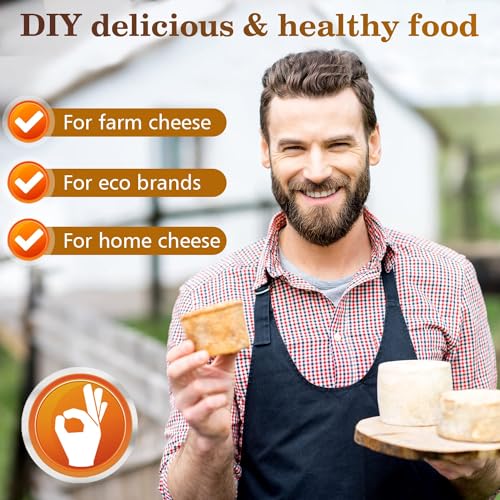 Grand Way Cheese Making Semi Soft and Soft Cheese Mold for 0,5 GAL - Homemade Cheese Making Supplies - Molde Para Queso - Cheese Form with Cheesecloth - Cheese Basket Container Molds - color: 3. Cheese Form 1pc