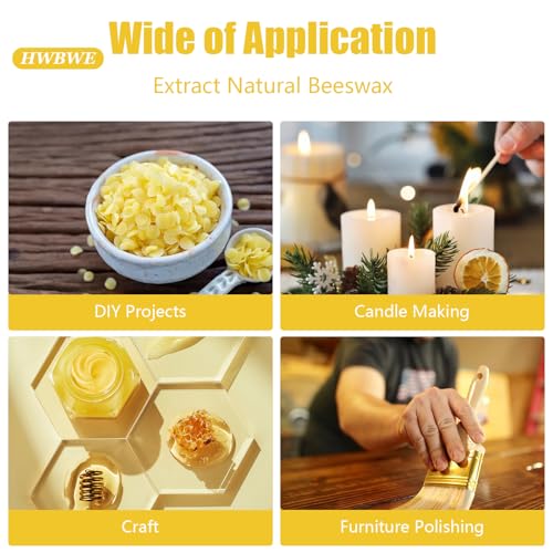 30PCS Pack Beehive Frames and Wax Foundations for Deep Brood Bee Hives 100% Beeswax Coated Foundations Yellow