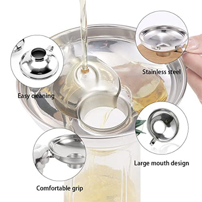 Canning Funnel for Kitchen Use, Wide Mouth Funnel for Mason Jars, Large Canning Funnels for Filling Bottles
