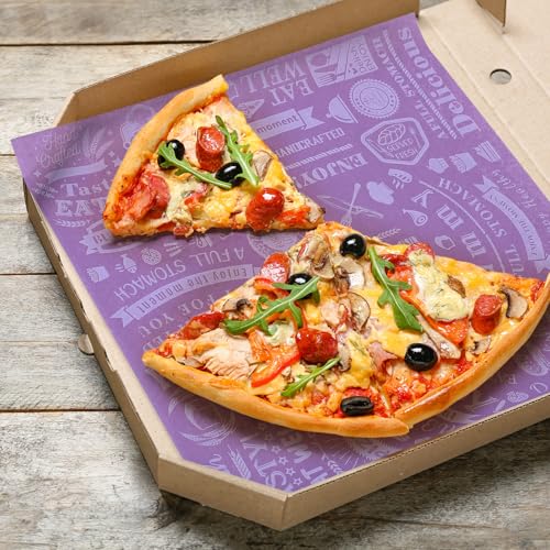 Outus 600 Pcs 12 x 12 Inch Deli Wax Paper Sheets Grease Resistant Tray Basket Liners Newsprint Paper Water and Grease Proof Sandwich Wrapping Square Hot Dog Wrappers for Food Baking (Dark Purple) - color: Dark Purple