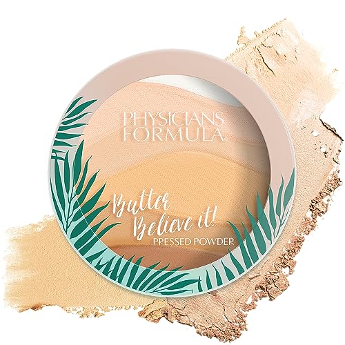 Physicians Formula Murumuru Butter Believe It! Pressed Face Powder, Buildable Coverage with Creamy Finish, Enriched with Amazonian Butters – Translucent - color: Murumuru Translucent