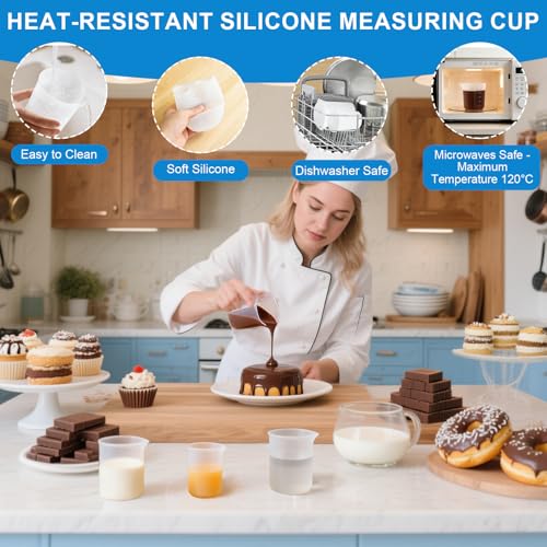 Measuring Cups and Spoons Set 35 Pcs, 11 Stainless Steel Nesting Measuring Spoons and Cups with 12 Measuring Cups, 3 Funnel, 3 Brush, 5 Spoons, 1 Ruler, Measuring Cup Set for Kitchen Baking Liquid Dry - color: 35 Piece