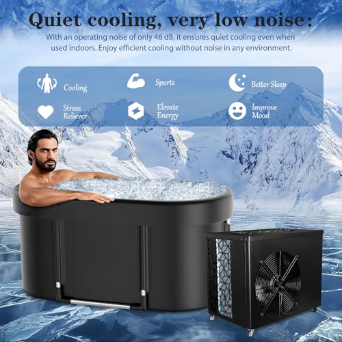 1 HP Ice Bath Chiller, APP Control, Dual Filtration for Clean Clear Water