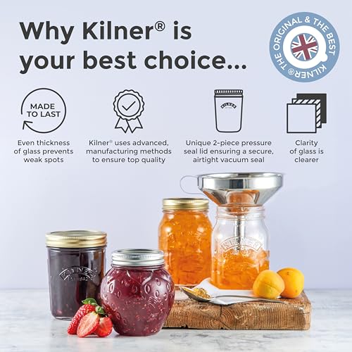 KILNER Stainless Steel Straining Funnel, 1 EA