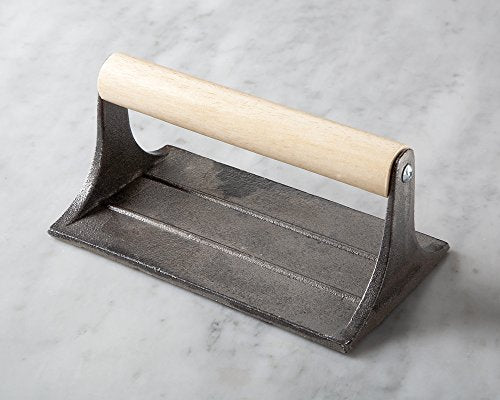 Outset Bacon Press, 6.75 Inches, Metallic - style: Bacon Grill Press