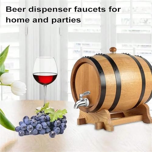 Spigot For Beverage Dispenser 2pcs Beverage Dispenser Replacement Spigot Stainless Steel Faucet Cold Beer Drink Juice Wine Barrel(T 1.6cm) - color: T 1.6cm