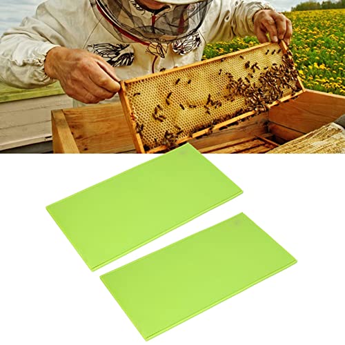 2Pcs 5.4mm Beeswax Sheets for Candle Making,Natural Beeswax Bee Honey Foundation Sheets for Honeycomb,Silicone Beeswax Sheet Mold Beeswax Foundation Press Mold