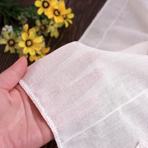 10 Pack Precut Cheesecloth,Grade 100, Ultra Fine for Straining & Cooking, 100% Unbleached Cotton Cheese Cloth Making Cloths Straining, Hemmed Combed Muslin Cheese Tools (80 * 80cm) - size: 80*80cm