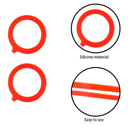 10Pcs Silicone Jar Gaskets,Rubber Seals for Glass Jars,Airtight Leakproof Gaskets Replacement for Mason Mouth Canning Jars, Glass jar lid(3.74" & 4.45")