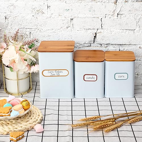 Outus 320 Pcs Waterproof Removable Labels with Makers Pen Self Adhesive Label Stickers for Water Bottles Spice Food Containers Jars Pantry Restaurant Storage(Morandi Color)