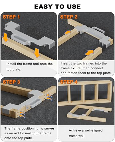 3-in-1 Framing Tools, 12“, 14”, 16" On-Center Layout Framing Spacing Tool, Cast Aluminum Layout Jig for Walls, Roofs, Floors, Ladders, and Decks.