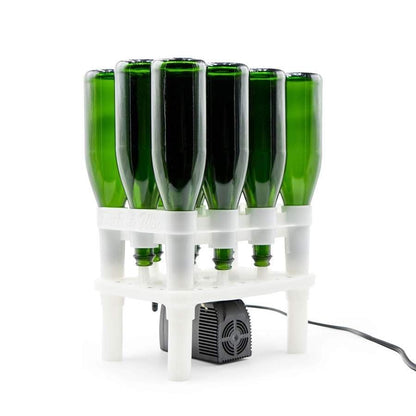 FastWasher 12 Beer Bottle Washer and Wine Bottle Cleaner | BOTTLES & RACKS NOT INCLUDED | General Purpose Rinser | Cleaner and Sanitizer System, Easy to Assemble - size: 12 Bottle Rack