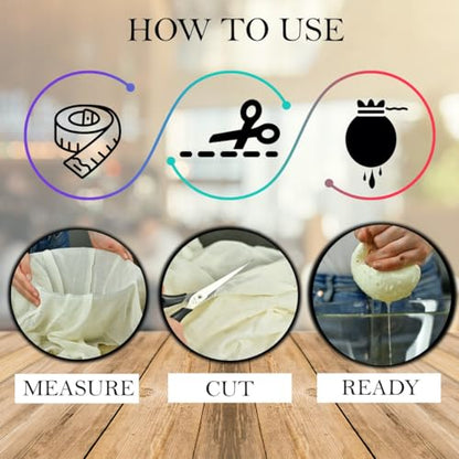 20 yards Bulk Ivory Cheesecloth for Straining 100% Cotton Muslin Cheese Cloth for Cooking, Decoration, Table Runner 180 Sq.Ft. (Grade 100 Fine Weave)