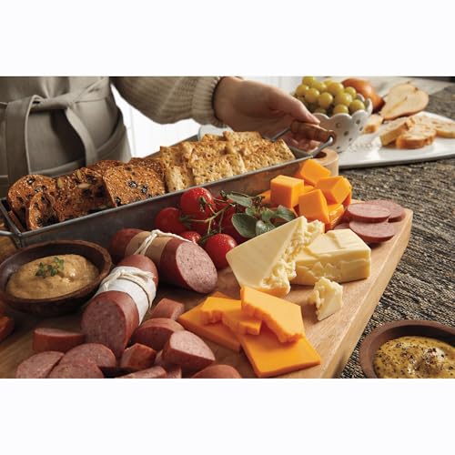 Wisconsin Cheeseman Meat & Cheese Combo Gift Basket Set | Italian, Original & Garlic Summer Sausages, Colby, Brick, Sharp Cheddar & Monterey, Charcuterie Boards Fathers Day