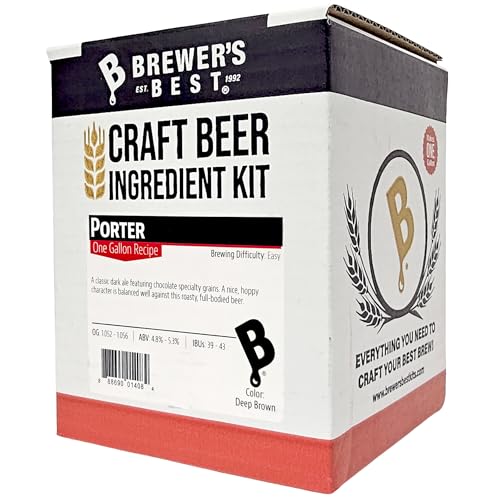 Brewer's Best One Gallon Home Brew Beer Ingredient Kit (Porter)