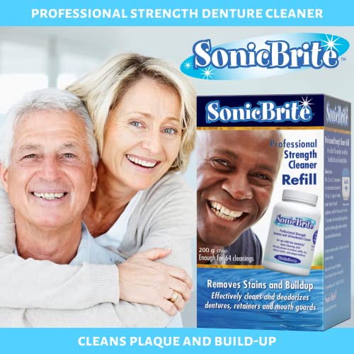 High Intensity Dental Cleaning Powder — Freshen Your Dentures, Retainers, Night Guards and Aligners — Powerful Formula Removes Stains, & Plaque
