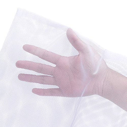 JIHAQUA Aquarium Filter Bags Large - Reusable Fish Tank Filter Media Mesh Bags with Plastic Zipper (7.5 x 12 inch (6 Pack)) - size: 7.5 x 12 inch (6 Pack)