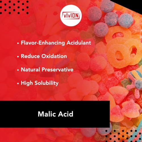 Malic Acid Powder Food Safe - 5 kg (11 lb) Sour Flavor Enhancer, Preservative & Supplement Ingredient DL Gran FCC