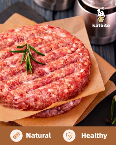 Katbite 300Pcs 6x6 Inches Patty Paper, Burger Patty Paper, Unbleached Parchment Sheets, Heavy Duty & Non-Stick, Squares for Seperating Patty, Cookies, Storing Foods Wrapping Candies - color: 6"x6"-300