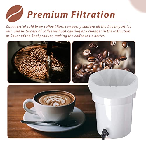 Cold Brew Coffee Filter Bag Compatible With Toddy Cold Brew System Strainer Bag for 5 Gallon Commercial Brewers, Washable & Reusable - 2 Pack