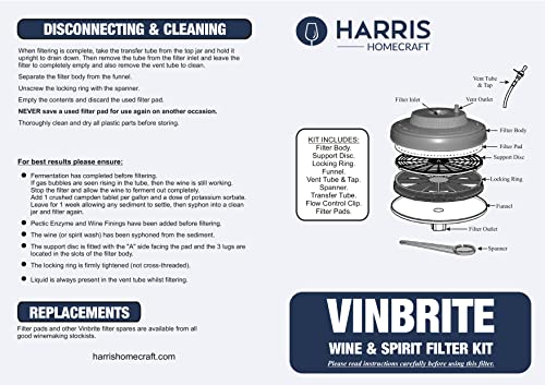 Harris Filters Balliihoo Homebrew MkIII Vinbrite Wine Filter Kit