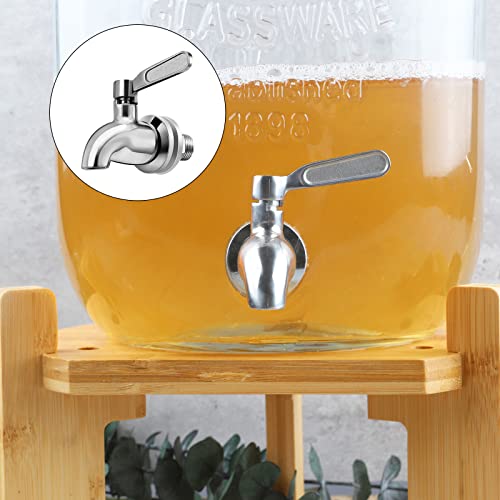 Stainless Steel Replacement Spigot 16mm（5/8 inch）Opening Polished for Beverage Dispenser Carafe by MUGLIO - color: Silver