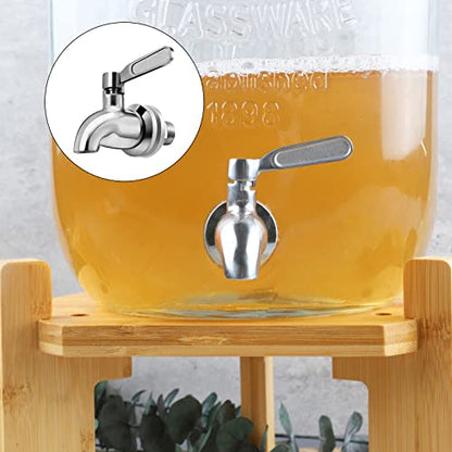 Stainless Steel Replacement Spigot 16mm（5/8 inch）Opening Polished for Beverage Dispenser Carafe by MUGLIO - color: Silver