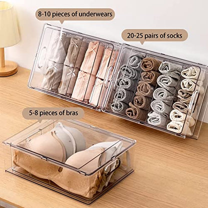 MANO 2Pack Clear Fridge Drawers Pull Out Stackable Refrigerator Drawer Organizer Bins Pantry Storage Box Plastic Food Containers for Kitchen Bathroom Office Closet (X-Large) - style: 2L